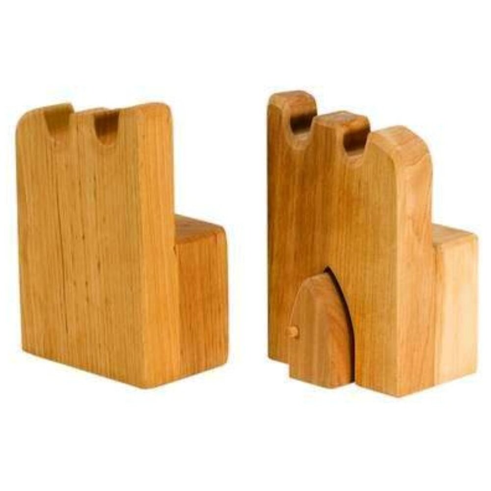 NWT Ostheimer Wooden Toys Castle 2 Parapets With 1 Portal